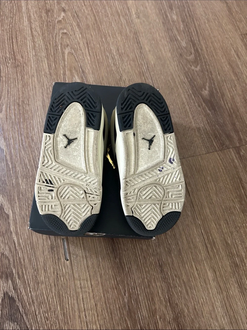 Jordan Kids Sneakers in Black with Cream Accents